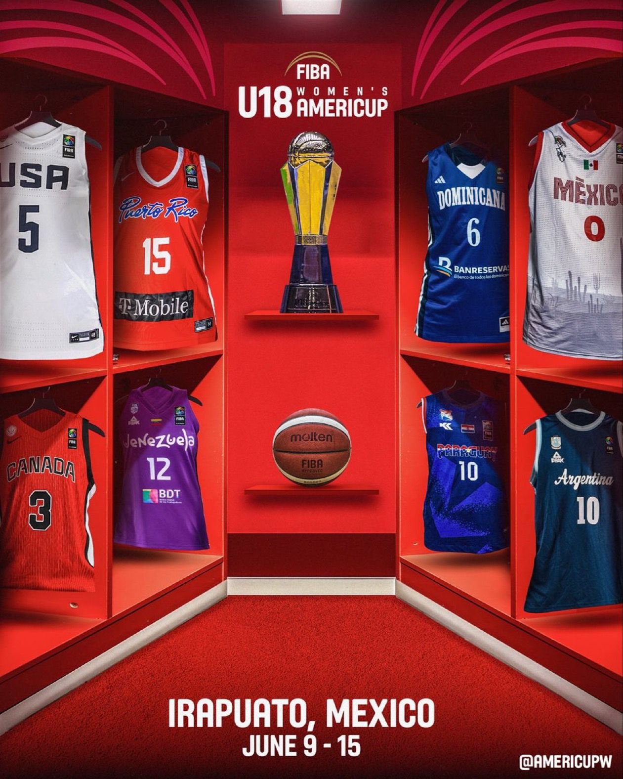 Paraguay Sub-18 Femenino ya tiene fecha y sede para el AmeriCup 2026